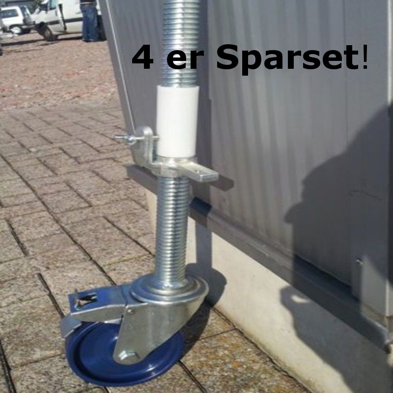 ASC Gerüstrad 150 mm mit Stahlspindel, 4er-Sparset